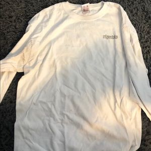 RipNDip long sleeve white shirt size large